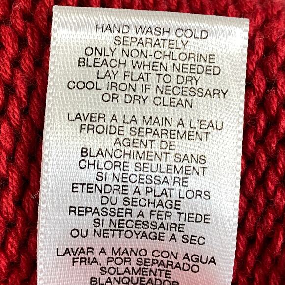 Michael Michael Kors Cotton Red Cardigan Knit Sweater Short Sleeves Button 1X - Picture 9 of 10